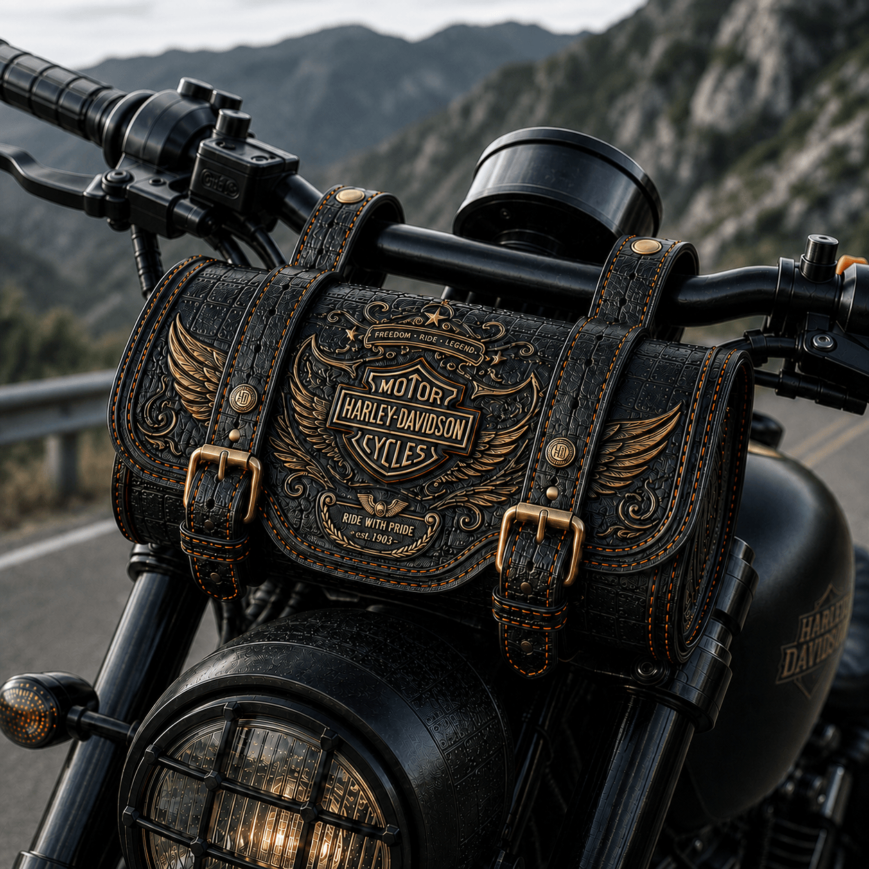 HLDV Premium Vintage Motorcycle Bag NTNA