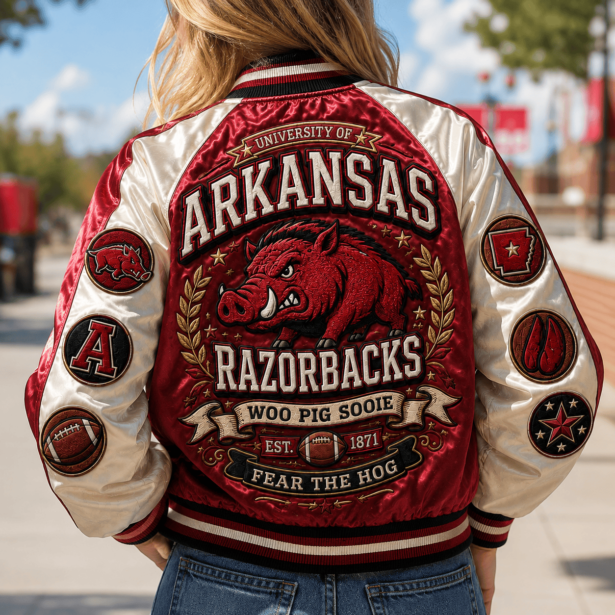 PREMIUM AKR SATIN BASEBALL JACKET NTNA
