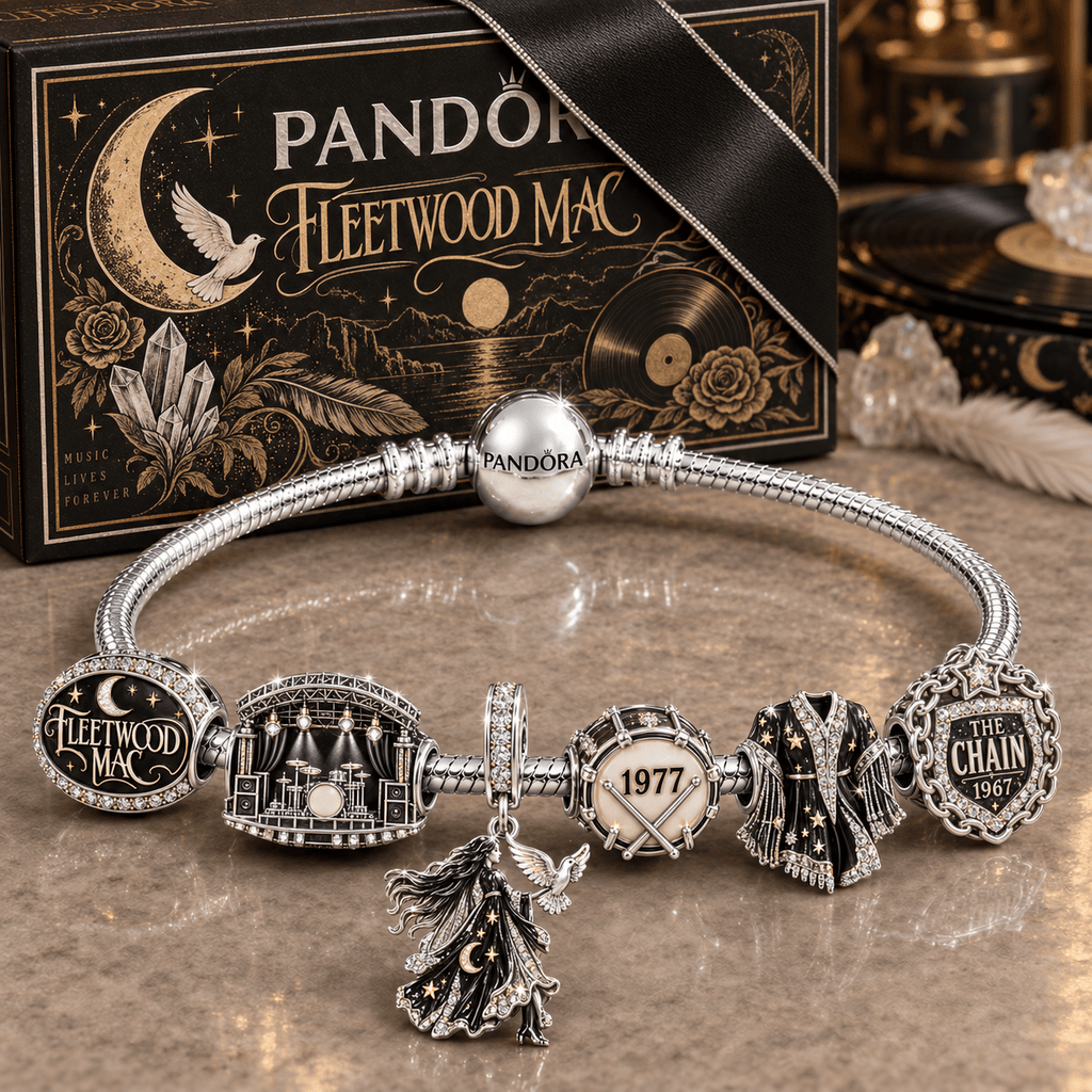 FLM Silver Charm Bracelet Set NTVA
