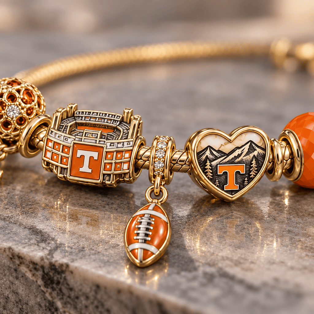 TVF Gold Charm Bracelet Set PTKL